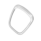 VekAuto 1 Pcs Car Interior Steering Wheel Trim Cover Compatible for Audi A3 2006-2014, ABS Silver Tone