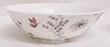 Rainbow Decors Secret Garden Bowl Fine Bone China Flowers Butterflies and Bees Hand Decorated in UK