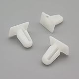 VVO Fasteners- White Plastic Interior Door Sill Cover Clips for BMW Z4, 2-Series, 3-Series, Z3, (Pack of 10)