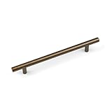 160mm Antique Brass Cabinet Handle Straight Bar Cupboard Door Drawer Pull T-Bar Wardrobe Furniture Replacement