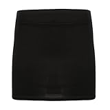 A2Z 4 Kids Girls School Mini Skirts Plain Black Short Fashion Skirt Elasticated Waist Soft Stretchy - Mini Skirt Black 11-12