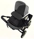 Footmuff/Cosy Toes Compatible with Bebecar Stylo Pushchair Black Jack