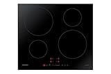 Samsung Induction Hob with 4 Cooking Zones, With Touch Control, Colour: Black, Material: Ceramic Glass, NZ64H37070K