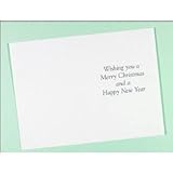CHRISTMAS WISHES Printed Inserts For Greetings Cards -5 x7 (Approx. 167x237mm)
