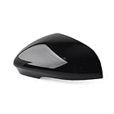 Rear Wing Mirror Housing Cover, For Jaguar XJ XJR XF XK XKR XKR-S I-Pace XE Left & Right Side Glossy Black ABS Replacement Part(Left)