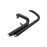 For Yamaha For Virago 250 V Star XV125 V-Star XV250 XV 125 For Dragstar 125 Motorcycle Slash Cut Exhaust Full System Muffler Dual Silencer(Black Style A)
