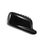 Motoforti Car Rear View Right Side Mirror Cover Cap Replacement Gloss Black for BMW 3 Series E46 7 Series E65 E66 Mirror Guard Covers Exterior Decoration Trims Long-lasting