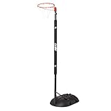 NET1 Black Pole Pad Netball System, Red