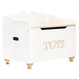 Le Toy Van - Kids Toy Box for Kids Toys White Wooden - Storage Box with Lid for Toddler Toys - Wooden Toy Chest - Age 3 Years +