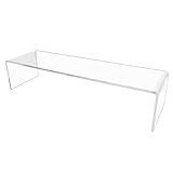 Acrylic Plinth Shelf Risers to Fit Cabinets Retail Shop Display (DS80) (Clear)
