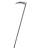 Smiffys Extendable Grim Reaper Scythe, Black 6 Pieces, 138cm/54in, Halloween Fancy Dress Accessory, Halloween Fancy Dress Accessories Dress Up Grim Reaper, Skeleton, Death Costume