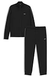 BOSS Mens Tracksuit Set AMZ IN Logo-detail tracksuit in interlock cotton