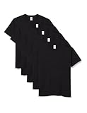 Fruit of the Loom Men's Iconic, Lightweight Ringspun Tee, 5 Pack T-Shirt, Black (Black 36), Medium (Size:M) (Pack of 5)