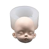 3D Silicone Mould for Baby Face and Doll Head - Plaster, Clay, Soap, Chocolate, Fondant and Sugar Mold for Crafts and Cookies