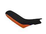 Moto Discovery Seat cover compatible with KTM LC4 640 2000-2004 black/orange