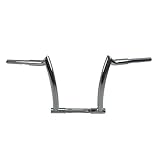 Chrome Meathook Bars 12" Rise 1-1/4" Fat Ape Hangers Handlebar For Harley Davidson Sportster Softail Custom Sportster XL883 1200 Touring Road King FLST FXST