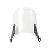Motorcycle Wind Deflector For SUZUKI VX 800 / SV 650 / GS 500E Universal Motorcycle Compact Sport Wind Deflector Windshield 4-7'' Headlamp(White)