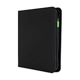 Vault X 12 XL Pocket Trading Card Zip Binder, 624 cards, Premium Exo-Tec Album Material, 26 Side-Loading Pages, Folder for Collectible Card Games, Sports, TCG (Black)