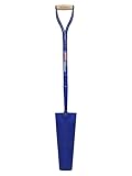 Faithfull FAIASDMYD All Steel Contractors Draining Shovel MYD Handle, Blue