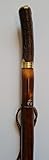 Linden Leisure Stag Horn Top on a Chestnut Hiking Stave Pole Staff Walking Stick