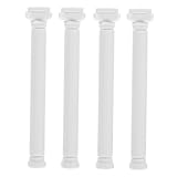 TOYZFRIENDY 4pcs Mini Roman Pillar Model Plastic Architectural Column Decorations for DIY Micro Landscape Craft Projects Home and Garden Ornament
