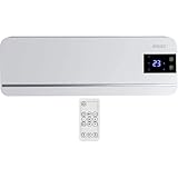 MYLEK Overdoor Heater 2KW Downflow Over Door Air Curtain Electric And Fan with Thermostat, LED Display, Timer & Remote Control - Lot20 Compliant (2000W)