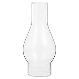 Cabilock Kerosene Lampshade Vintage Oil Lamp Replacement Glass Shade DIY Lighting Windproof Design for Home Decor Emergency Use Fits 35mm Oil Lamps