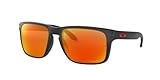 Oakley Men's Holbrook XL 941704 Sunglasses, Matte Black/Prizmruby, 59