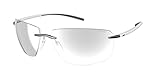Silhouette Sunglasses BISCAYNE BAY 8727 White Cool Grey/Light Q Grey, One Size, Unisex-Adults, Modern Style