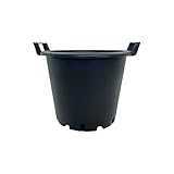 Oakland Gardens 30L Plant Pots Potato Containers Buckets (Pack of 10) Heavy Duty Black Plastic Planters for Outdoor Plants - Large Planter Pots for Gardens - Flowers, Vegetables & Trees…