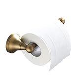 Flybath Toilet Roll Holder Without Cover Antique Brass Bathroom Paper Tissue Bar Wall Mounted, 20 cm / 7.87 inches, Brushed Bronze