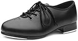 Bloch Ladies Student Tap SF3710L PU Top Oxford Style Lace up Shoes Black Adult Sizes, 4 UK