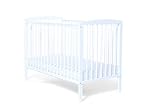Starlight Cot by Baby Elegance | White Wooden Baby Cot with Adjustable Heights, Durable Teething Rails & Compact Design | Ideal Newborn Bed for Small Spaces | Mattress Sold Separately