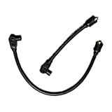 DYNA-409BK Spark Plug Wires 10.4mm Compatible with Harley-Davidson Big Twin Dyna Super Glide Wide Glide Low Rider 2000-2017 Compatible with Softail Springer Slim Deluxe Deuce 1999-2017