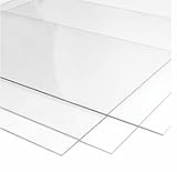 RuudraScott 3mm Perspex Clear Acrylic Plastic Sheet Variable Sizes to Choose (420x600mm(A2))