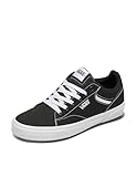 Vans Men's Sneaker, Canvas Black White, 8 UK