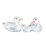 Swarovski Duck Figurine, Crystal, Multi-Colour, Light, 2.5 x 4.2 x 2.1 cm