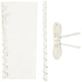 GORGECRAFT Satin Corset Back Kit Wedding Gown Corset Kit Zipper Replacement Adjustable Back Zipper Extender Fabric Lace-up Loops Ties Ribbons for Formal Prom Bridal Evening Dress, Light Cream Color