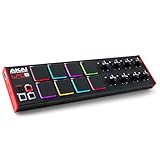 Akai Professional LPD8 - USB MIDI Controller with 8 Responsive MPC Drum Pads for Mac and PC, 8 Assignable Knobs and Music Production Software