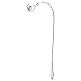 Haofy USB Reading Lamp with Flexible Gooseneck, Portable USB LED Desk Lamp for Laptop, Desktop, PC and MAC Computer Keyboard(Silver/Warm White)