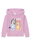 Bluey Girls Hoodie Cotton Kids Hoody (4-5 Years) Purple