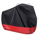 Faireach Bike Cover Waterproof Outdoor, 210D Premium Fabric Bicycle Cover, Anti Dust Rain Snow UV, Bike Rain Cover for Mountain, Road & Heavy Duty Bikes with Lock Holes & Storage Bag