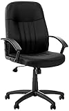 Boss Office Products B8306-BK Mid Back Fabric Managers Chair in Black