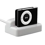 Digiflex White USB Charger Dock Cradle Docking Station for Ipod Shuffle 2nd 3rd Gen Generation