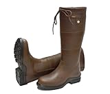 Rhinegold Beaumont Women's Country Boots (Size 6) Leather Waterproof Winter Boots With Thermal Lining, Gusset & Drawstring Fastening