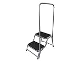 Double Anti Slip Step with Support Handrail (Caravan Motorhome Disabled Aid Assist)