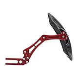 WUTBHGQXWIP Motorcycle Mudguard Imitation Carbon Fiber Adjustable Wheel Fender Compatible With Yamaha/Honda/Suzuki Scooter Enduro(Red)
