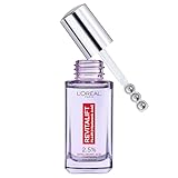 L'Oréal Paris Revitalift Hyaluronic Acid Eye Serum, 2.5% Hyaluronic Acid and Caffeine, Cooling triple bead applicator, Visibly Replumps, Brightens and De-Puffs Eyes, Validated by Dermatologists – 20ml