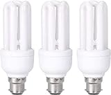 FanciBuy Energy Saving Light Bulbs, 11W CFL Low Energy Light Bulbs Bayonet, B22 / BC/ Bayonet Cap Incandescent Light Bulb, 660 Lumens, Warm White 2700K, 3 Pack