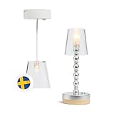 LUNDBY Dolls House Lights Battery Operated, Mini Dolls House Accessories, Small LED Floor Lamp and Ceiling Lamp, Dollhouse Furniture Set Mini LED Lights, Easy to Install, Swedish Design, 1:18, Age 4+